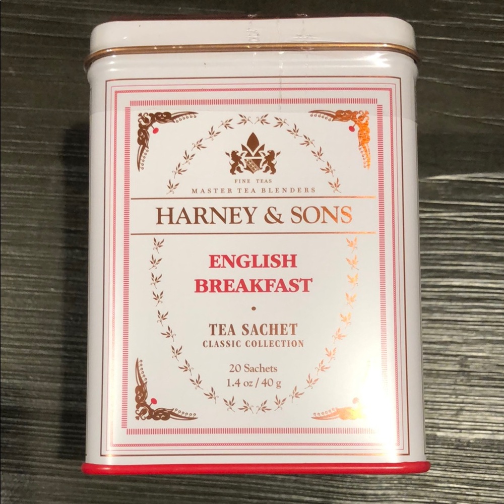 Harney & Sons English Breakfast Tea Tin - Red and White